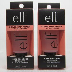 Lot (2) e.l.f. Cosmetics Power Grip Primer + 4% Niacinamide travel mini 0.5 oz.